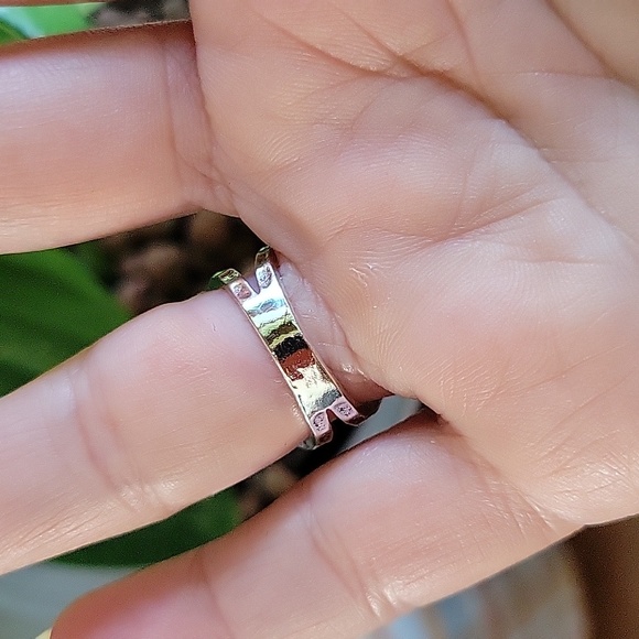 Hammered Rustic Tree Cut-out Ring - Picture 5 of 5